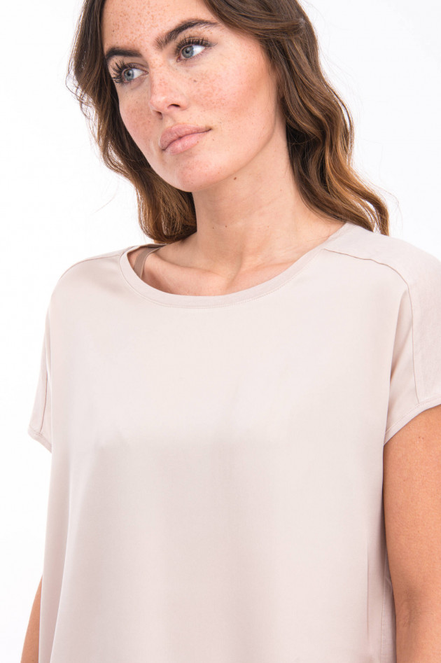 Repeat Shirt aus Seiden-Mix in Beige