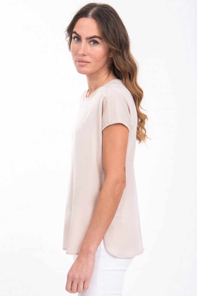 Repeat Shirt aus Seiden-Mix in Beige