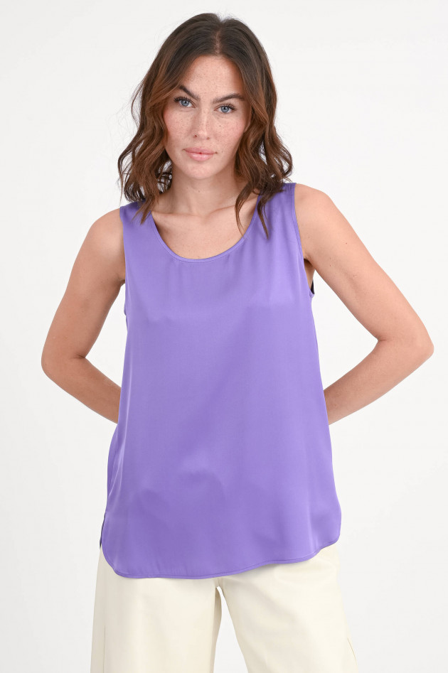 Repeat Top aus Seide in Violett