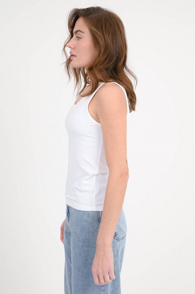 Repeat Ripp-Tanktop in Weiß