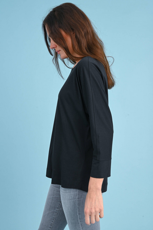 Repeat Shirt mit 3/4-Arm in Schwarz