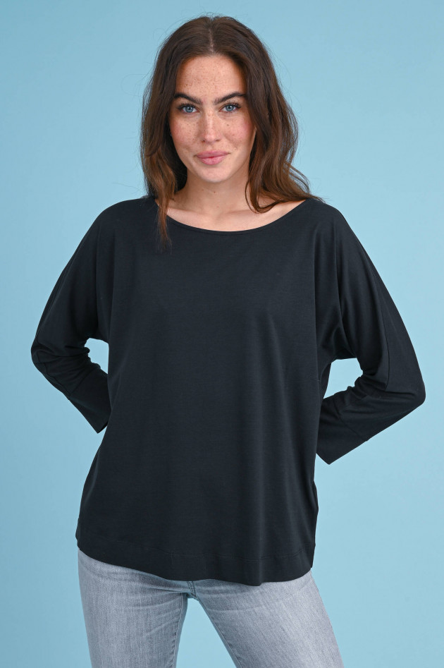 Repeat Shirt mit 3/4-Arm in Schwarz