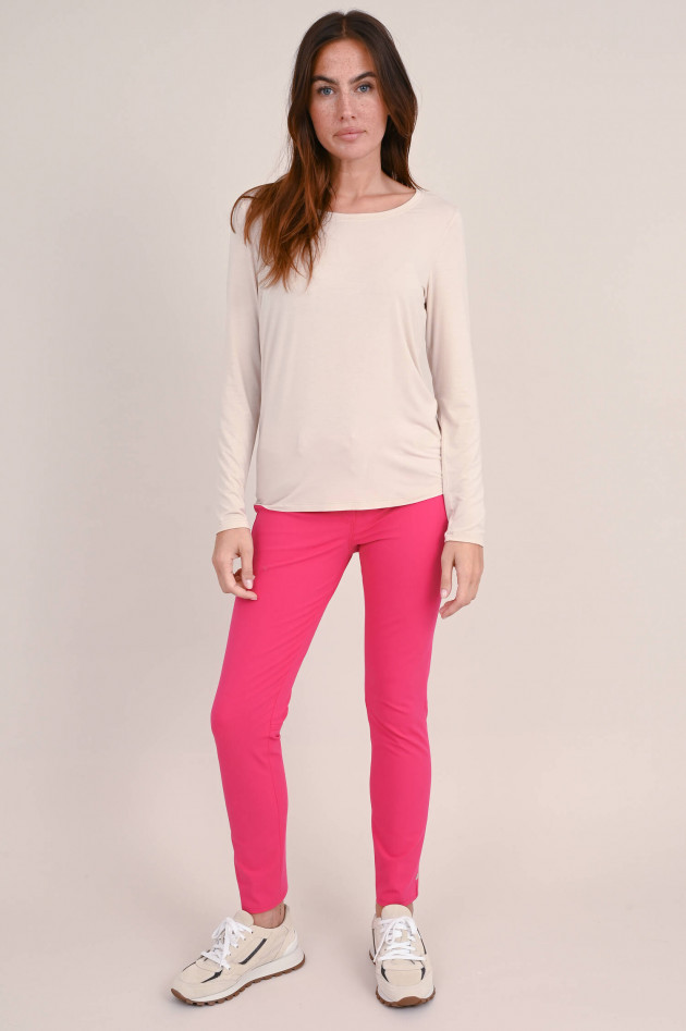 Repeat Jersey Langarmshirt in Creme