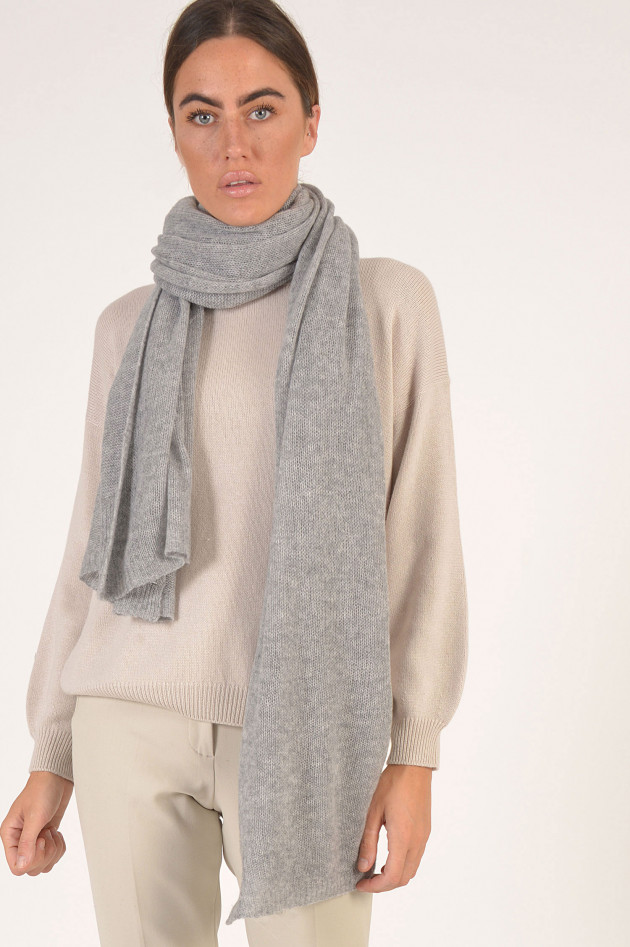 Repeat Schal aus Cashmere in Grau