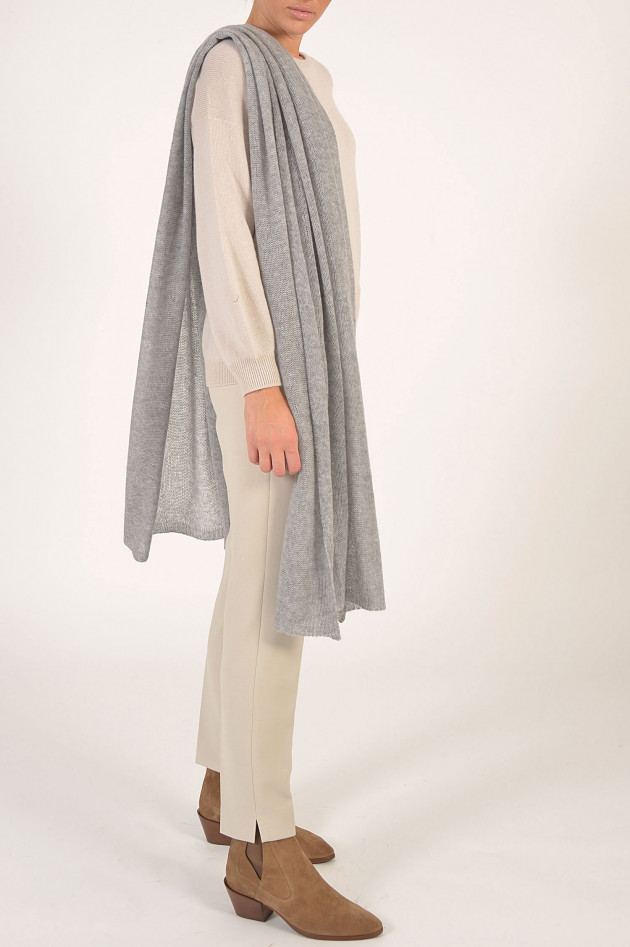 Repeat Schal aus Cashmere in Grau