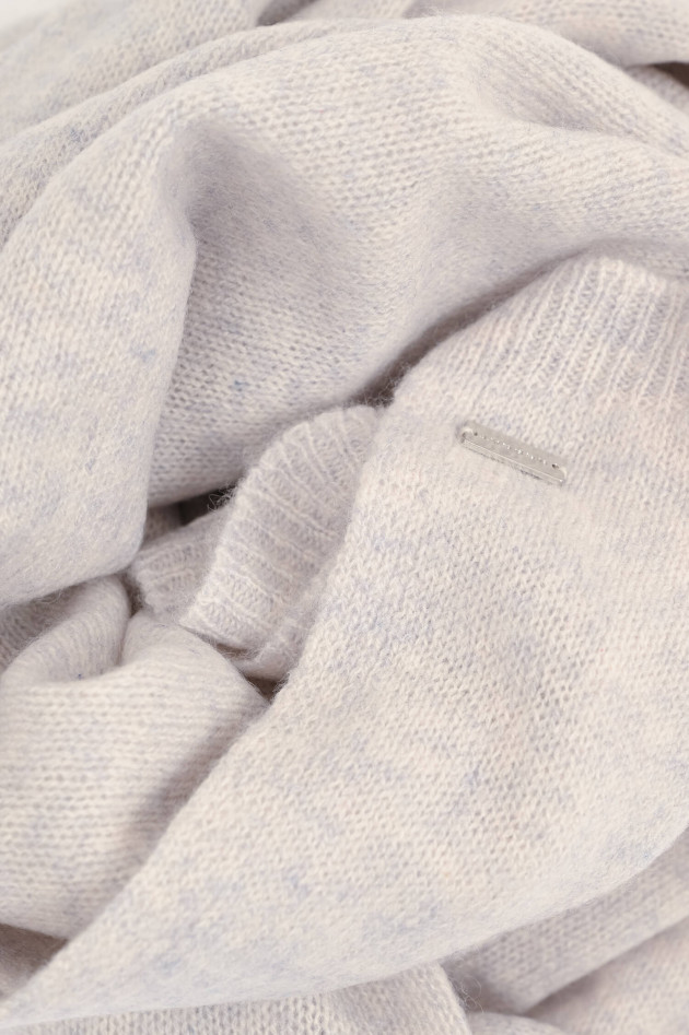 Repeat Cashmere-Schal in Hellgrau meliert