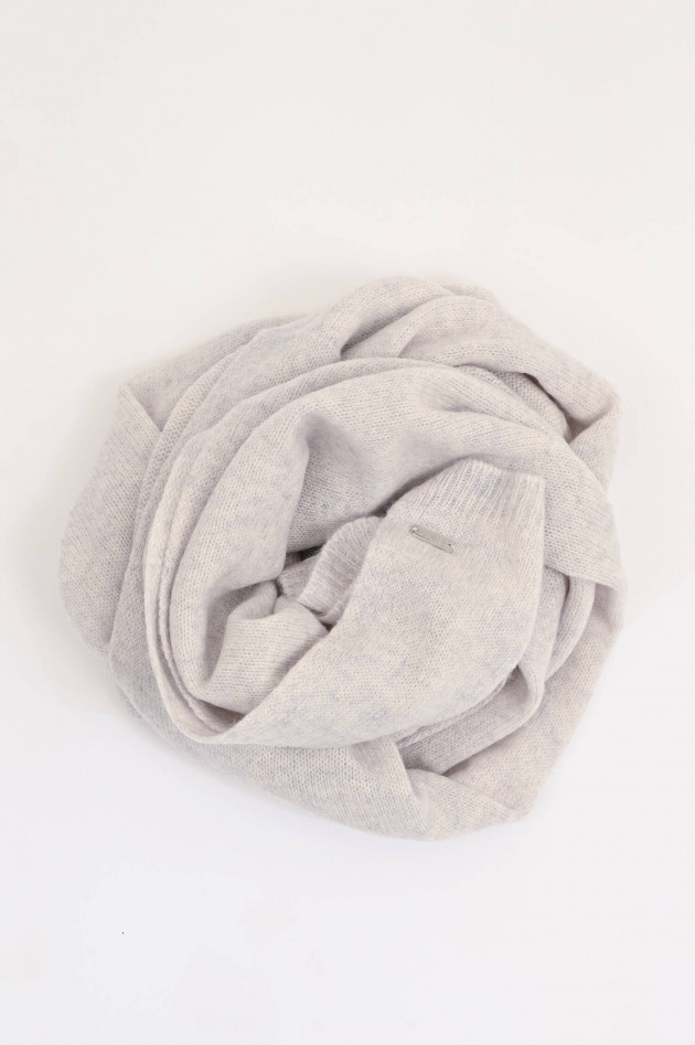 Repeat Cashmere-Schal in Hellgrau meliert