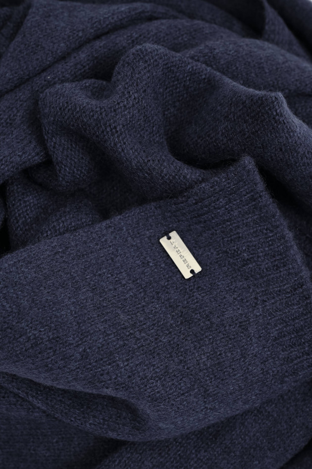 Repeat Cashmere-Schal in Navy