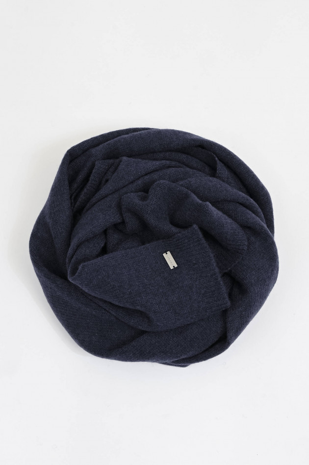 Repeat Cashmere-Schal in Navy