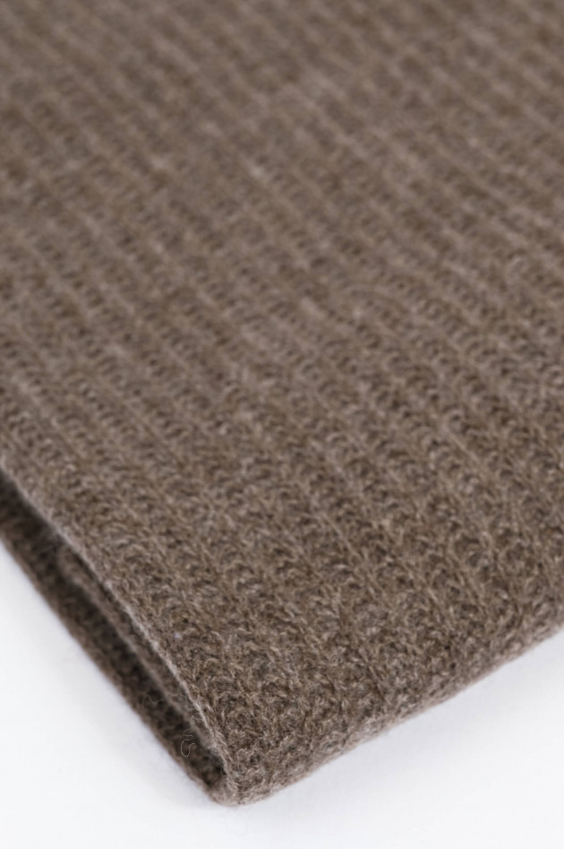 Repeat Schal aus Cashmere in Kakao