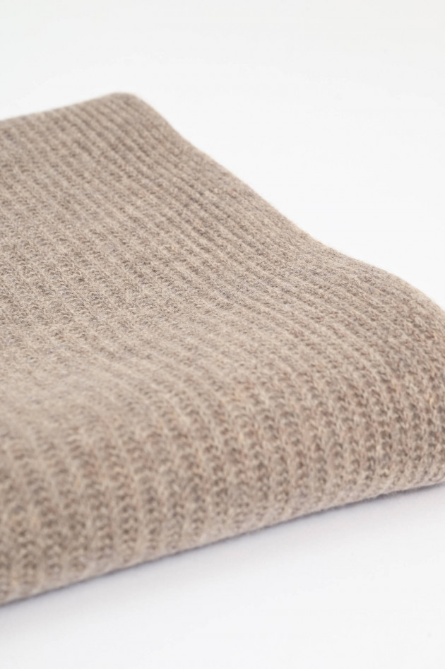 Repeat Schal aus Cashmere in Sand