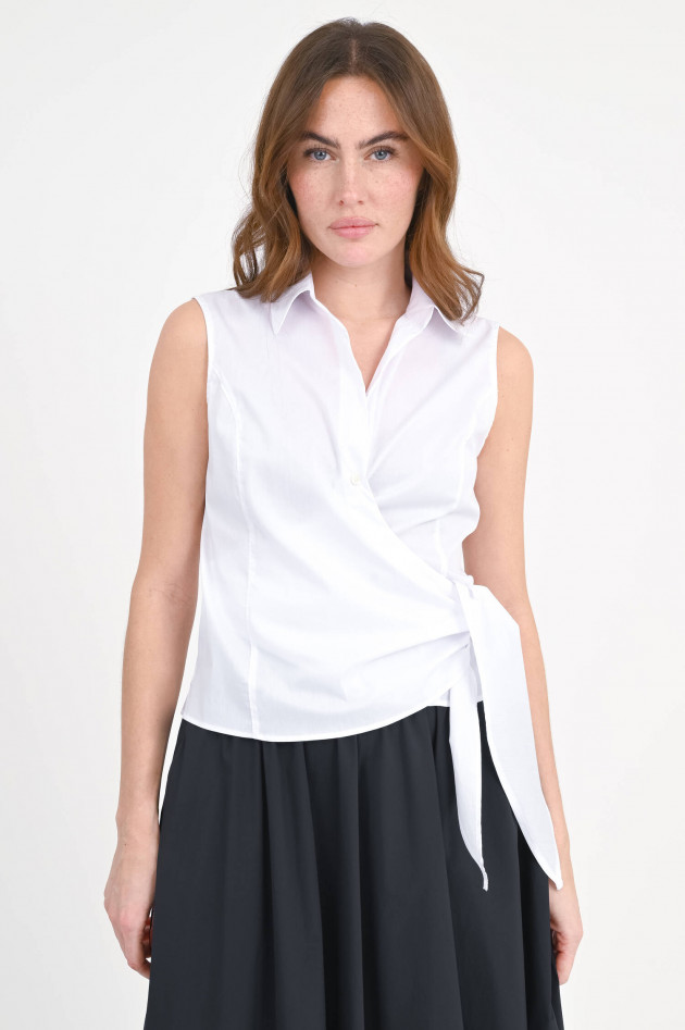Robert Friedman Wickelbluse IDA in Weiß