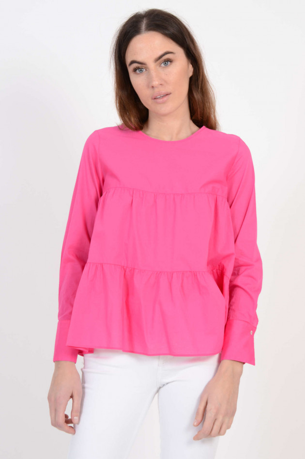 Robert Friedman Bluse mit Rüschen in Pink