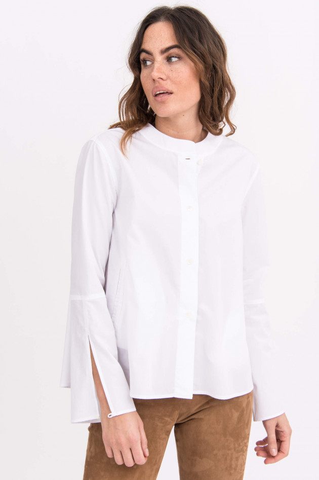 Robert Friedman Bluse ZOE mit Stehkragen in Weiß