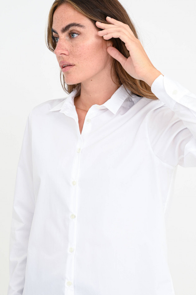 Robert Friedman Bluse mit verlängertem Rücken in Weiß