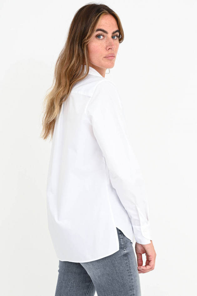 Robert Friedman Bluse mit verlängertem Rücken in Weiß