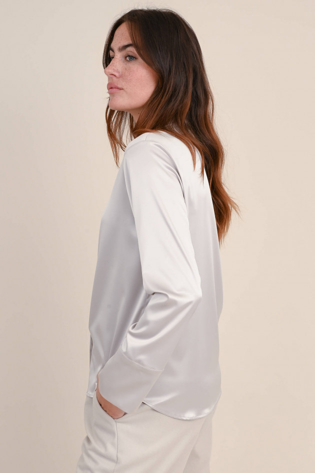 Robert Friedman Bluse in Satin Optik in Sand