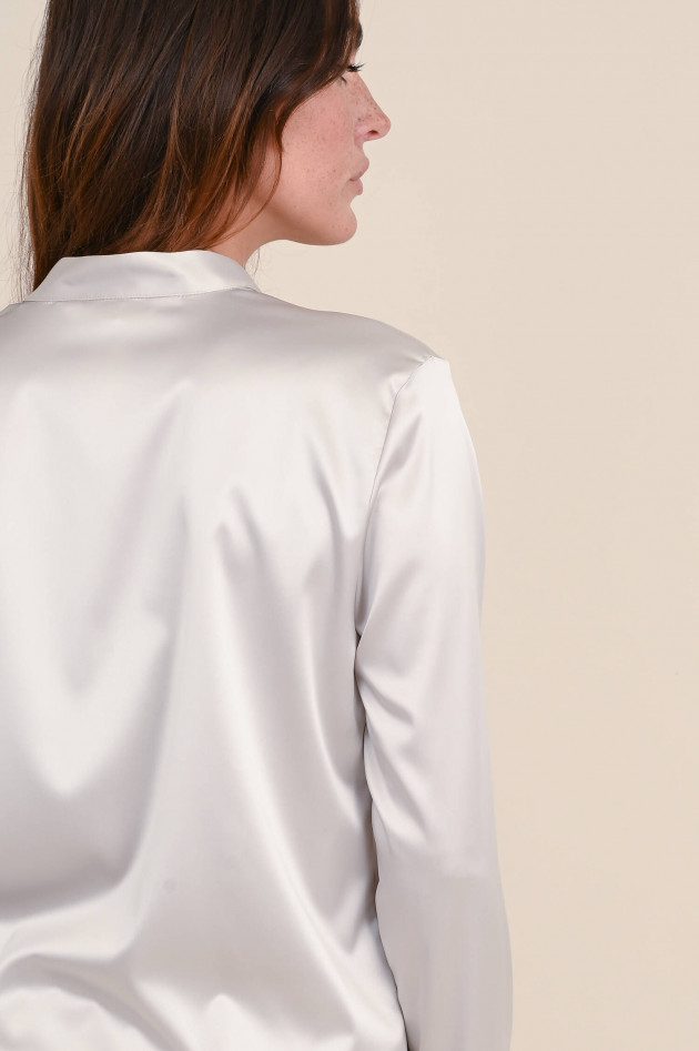 Robert Friedman Bluse in Satin Optik in Sand