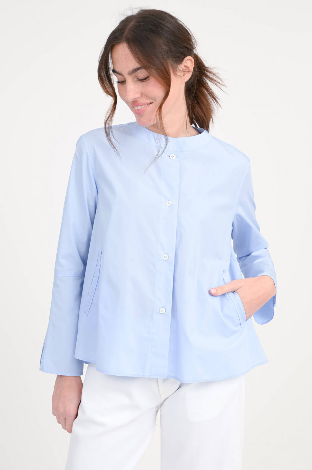 Robert Friedman A-Linie Bluse in Hellblau