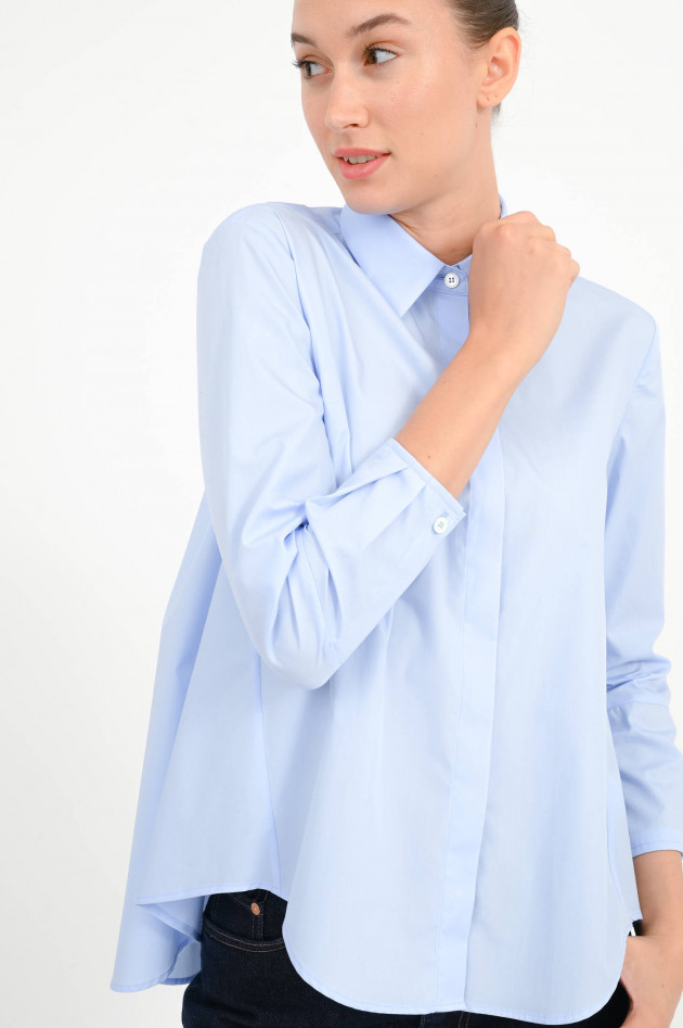 Robert Friedman Bluse aus Baumwolle in Hellblau