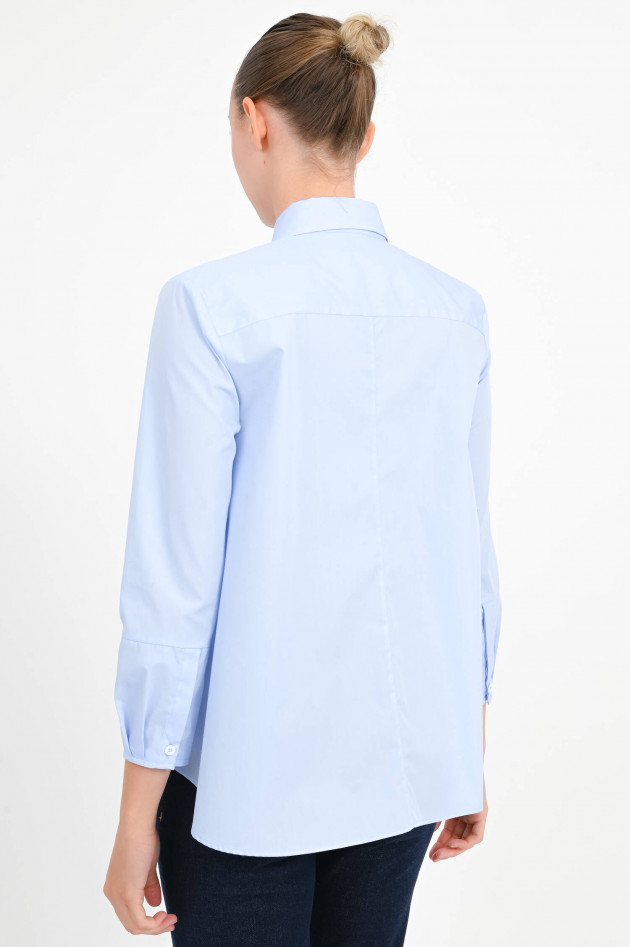 Robert Friedman Bluse aus Baumwolle in Hellblau