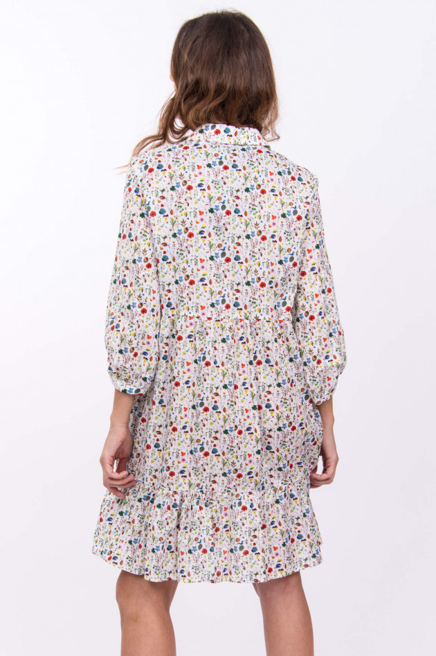 Robert Friedman Leinenkleid im floralem Design
