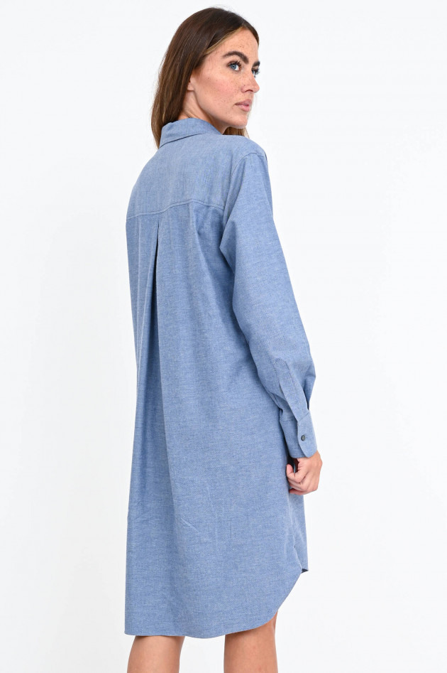 Robert Friedman Oversized Hemdblusenkleid in Steinblau