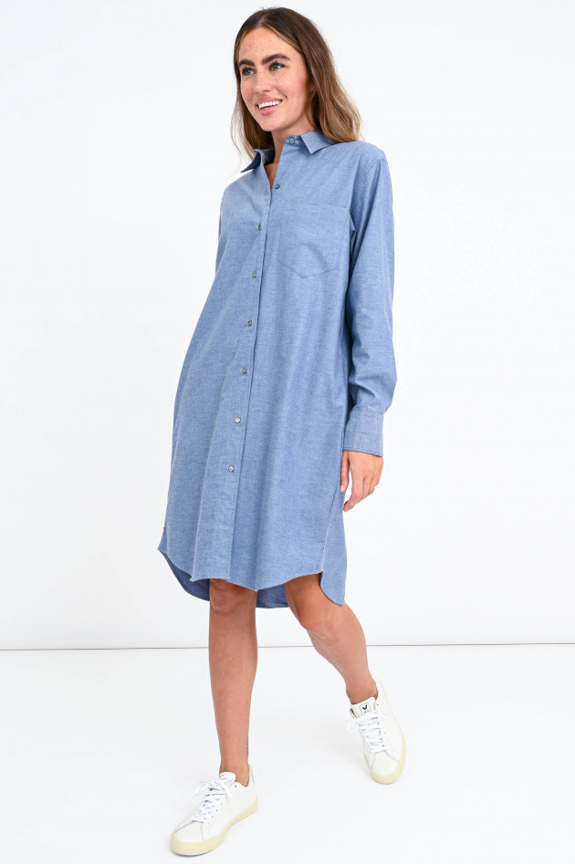 Robert Friedman Oversized Hemdblusenkleid in Steinblau