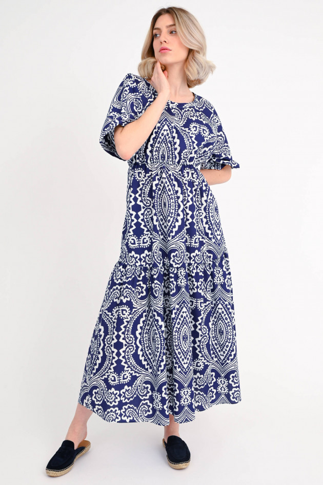 Robert Friedman Kleid GIORGIA mit Paisley Muster in Navy