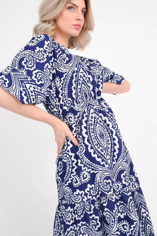 Robert Friedman Kleid GIORGIA mit Paisley Muster in Navy