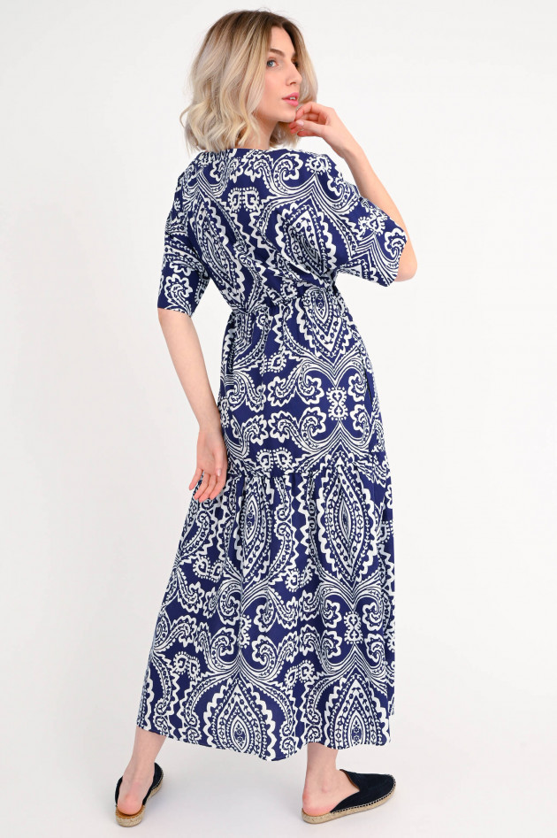 Robert Friedman Kleid GIORGIA mit Paisley Muster in Navy