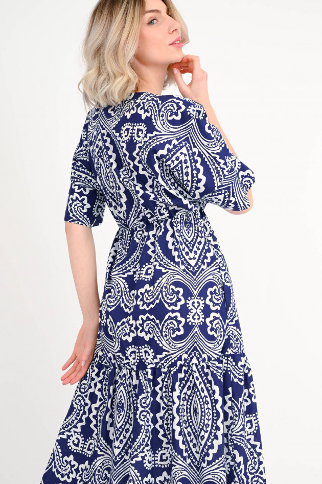 Robert Friedman Kleid GIORGIA mit Paisley Muster in Navy