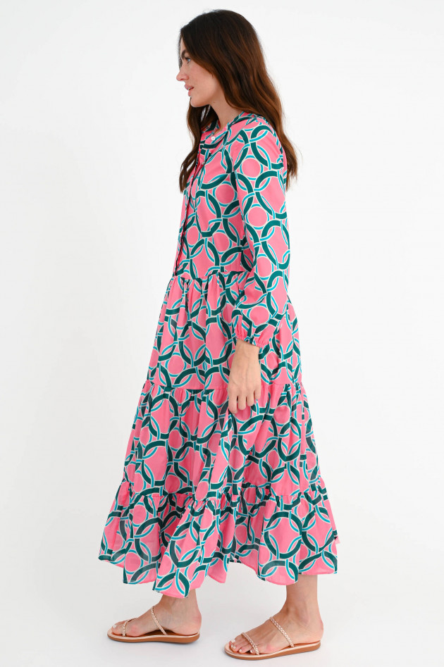 Robert Friedman Midi Kleid DENY mit Allover-Muster in Rosa