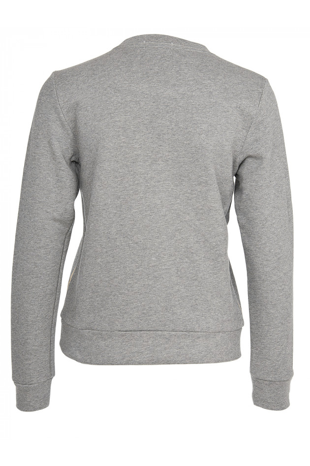 Romeo & Julieta Pullover mit Golddruck Grau