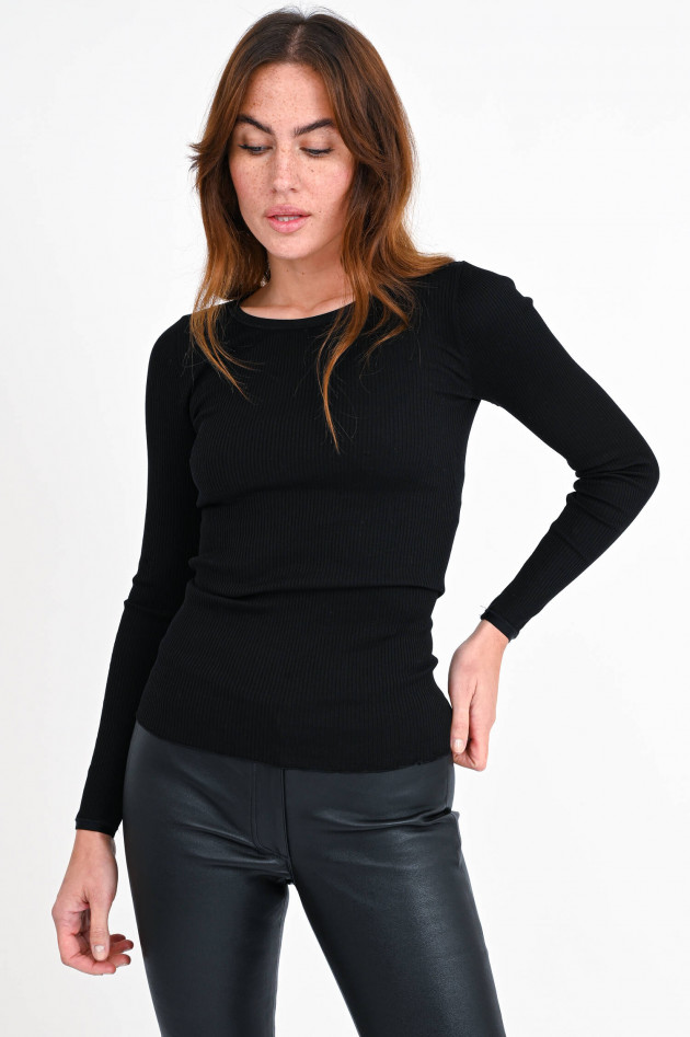 Rosemunde Langarmshirt BELLE in Schwarz