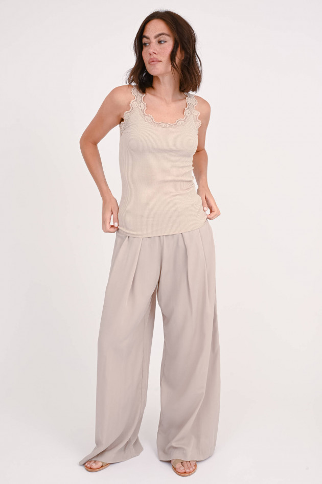 Rosemunde Ripp-Top BABETTE in Beige