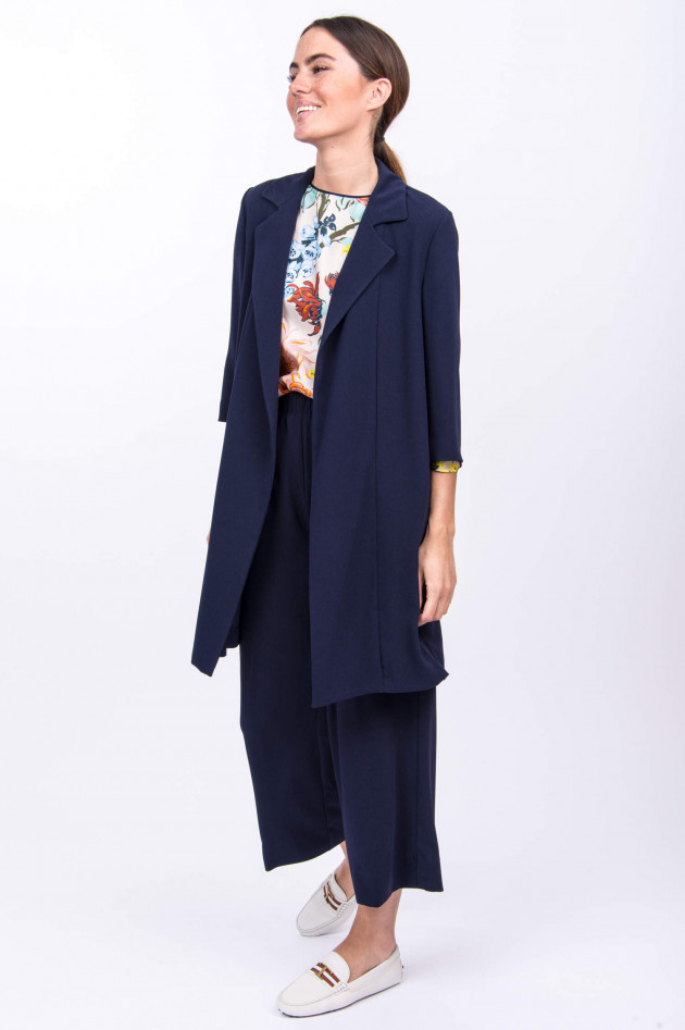 Rosso 35 Langer Blazer in Navy