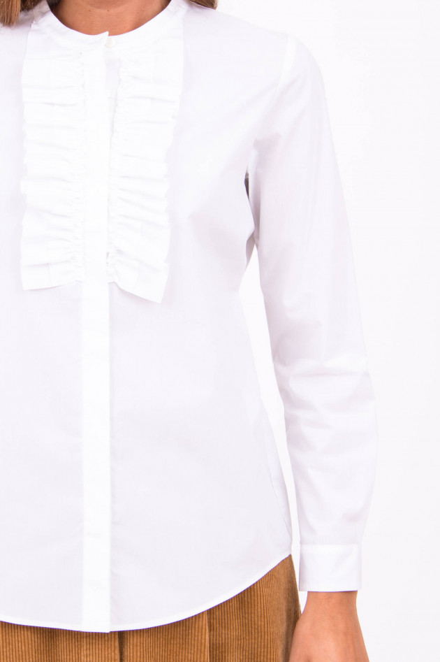 Rosso 35 Bluse im lieblichen Design in Weiß