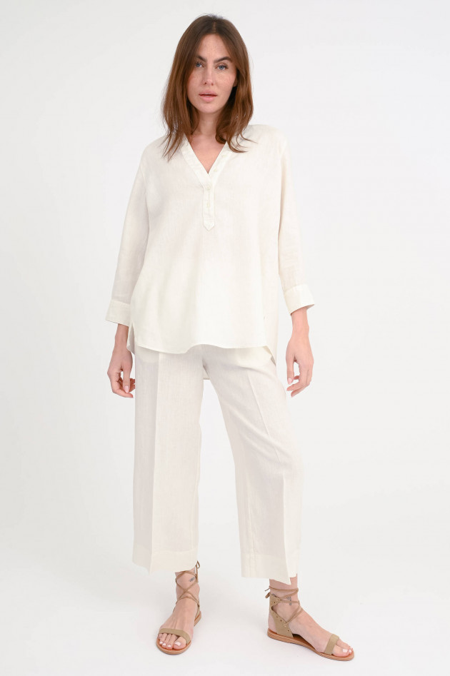 Rosso 35 Tunika aus Leinen in Ivory
