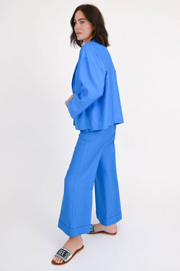 Rosso 35 Hose aus Viskose-Seide-Mix in Bright Blue