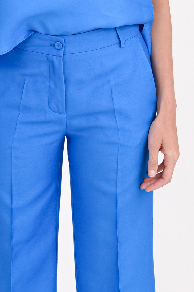 Rosso 35 Hose aus Viskose-Seide-Mix in Bright Blue