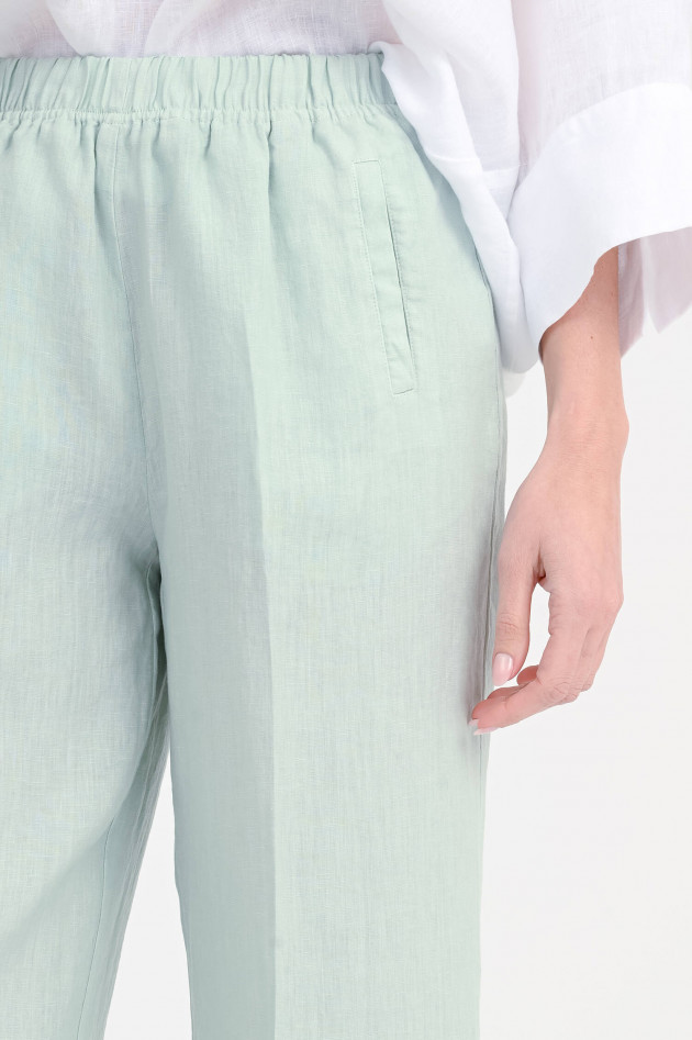 Rosso 35 Culotte aus Leinen in Water Green