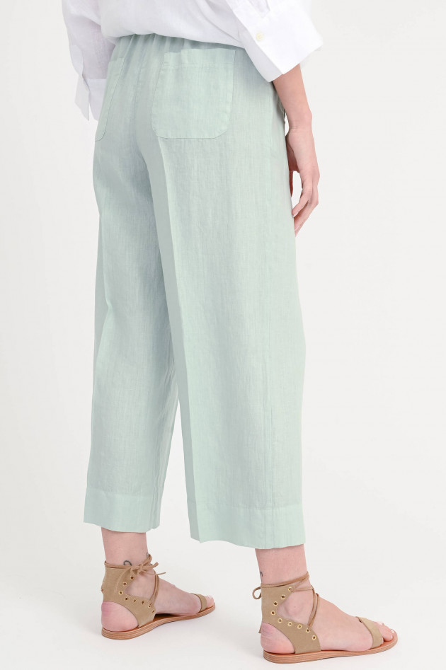 Rosso 35 Culotte aus Leinen in Water Green