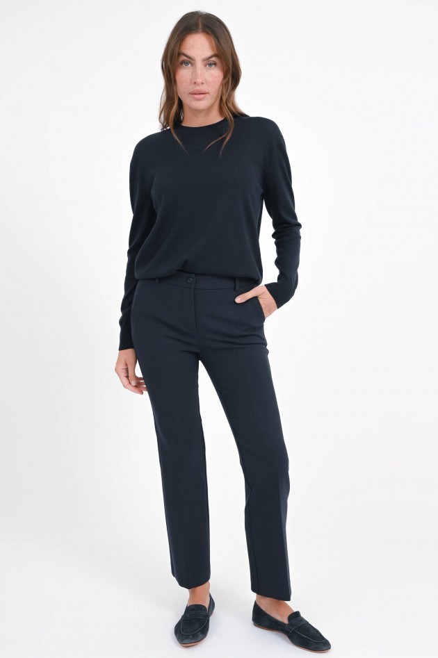 Rosso 35 Hose mit dezentem Kick in Navy