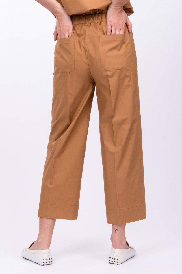 Rosso 35 Hose aus Baumwollstretch in Camel