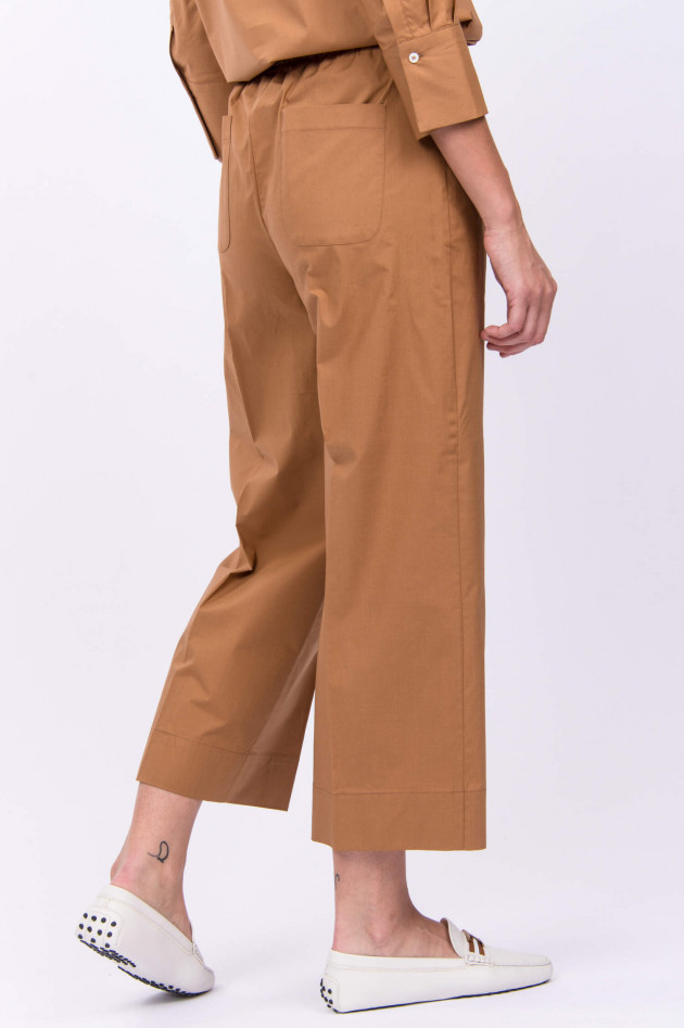 Rosso 35 Hose aus Baumwollstretch in Camel