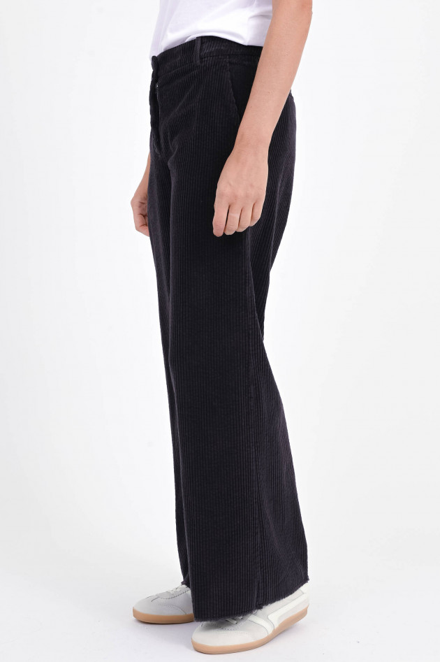 Rosso 35 Cord-Hose mit weitem Bein in Braun