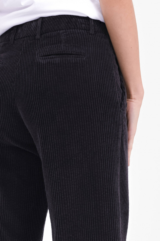 Rosso 35 Cord-Hose mit weitem Bein in Braun