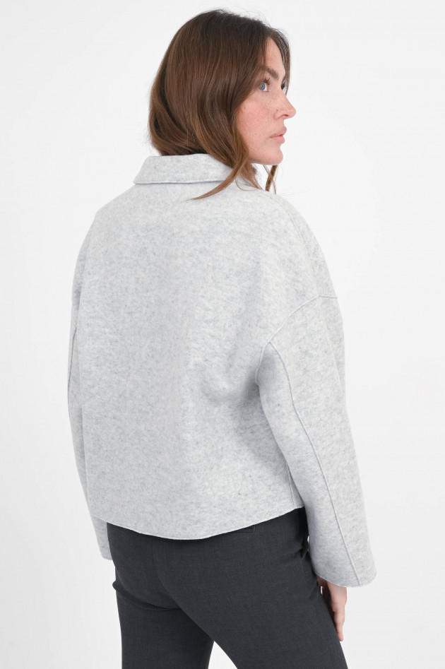 Rosso 35 Wolljacke in Hellgrau