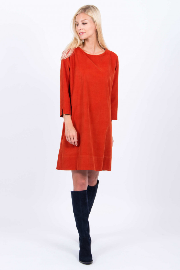 Rosso 35 Feincord-Kleid in Orange - 3909150